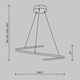 LED Полилей Curve MOD242PL-L33BSK Maytoni 31W 2600K-3500K | Osvetlenieto.bg