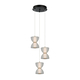 LED Полилей Tica PND-83949-3-BK Italux 22W 3000K | Osvetlenieto.bg