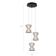 LED Полилей Tica PND-83949-3-BK Italux 22W 3000K | Osvetlenieto.bg