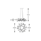 LED Полилей Zuma Line MD3481-1S-3BCT MAIA 26W 3000K-6000K | Osvetlenieto.bg