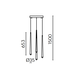 LED Полилей Cascade MOD132PL-L30BK 31W 3000K-4000K | Osvetlenieto.bg