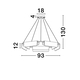 LED Полилей AIDER 9019759 Nova Luce 45W 3000K | Osvetlenieto.bg
