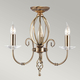 Полилей Aegean 3xE14 Aged Brass Elstead Lighting AG3-AGED-BRASS | Osvetlenieto.bg