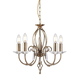 Полилей Aegean 5xE14 Aged Brass Elstead Lighting AG5-AGED-BRASS | Osvetlenieto.bg