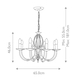 Полилей Aegean 8xE14 Polished Brass Elstead Lighting AG8-POL-BRASS | Osvetlenieto.bg