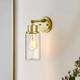 Аплик Morvah 1xE27 Brushed Brass Elstead Lighting BATH-MORVAH1-BB | Osvetlenieto.bg