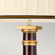 Настолна лампа Louviers 1xE27 Tall Empire Shade Oxblood and Gold Designer's Lightbox DL-LOUVIERS-TL | Osvetlenieto.bg