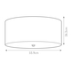 Плафон Fletcher22" 5xE27 Aged Brass Ivory Shade Designer's Lightbox DL-FLETCHER22-5LT-IV-AB | Osvetlenieto.bg