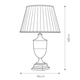 Настолна лампа Narbonne 1xE27 Tall Empire Shade Black and Gold Designer's Lightbox DL-NARBONNE-TL | Osvetlenieto.bg