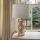 Настолна лампа Arabella 1xE27 Gilded Nola Distressed Gold Ivory Shade Gilded Nola GN-ARABELLA-TL-G | Osvetlenieto.bg