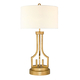 Настолна лампа Lemuria 1xE27 Gilded Nola Distressed Gold Ivory Shade Gilded Nola GN-LEMURIA-TL | Osvetlenieto.bg