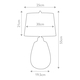 Настолна лампа Newham 1xE27 Small Bronze Ceramic  Pearl shade Elstead Lighting NEWHAM-TL-S | Osvetlenieto.bg