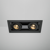 LED Двоен кардан черен Metal Modern DL093-02-10W3K-B Maytoni 20W 3000K | Osvetlenieto.bg